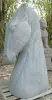 Product image 2 of the product “Head of a Horse made from Riverstone, looking down. 207cm Height. ”